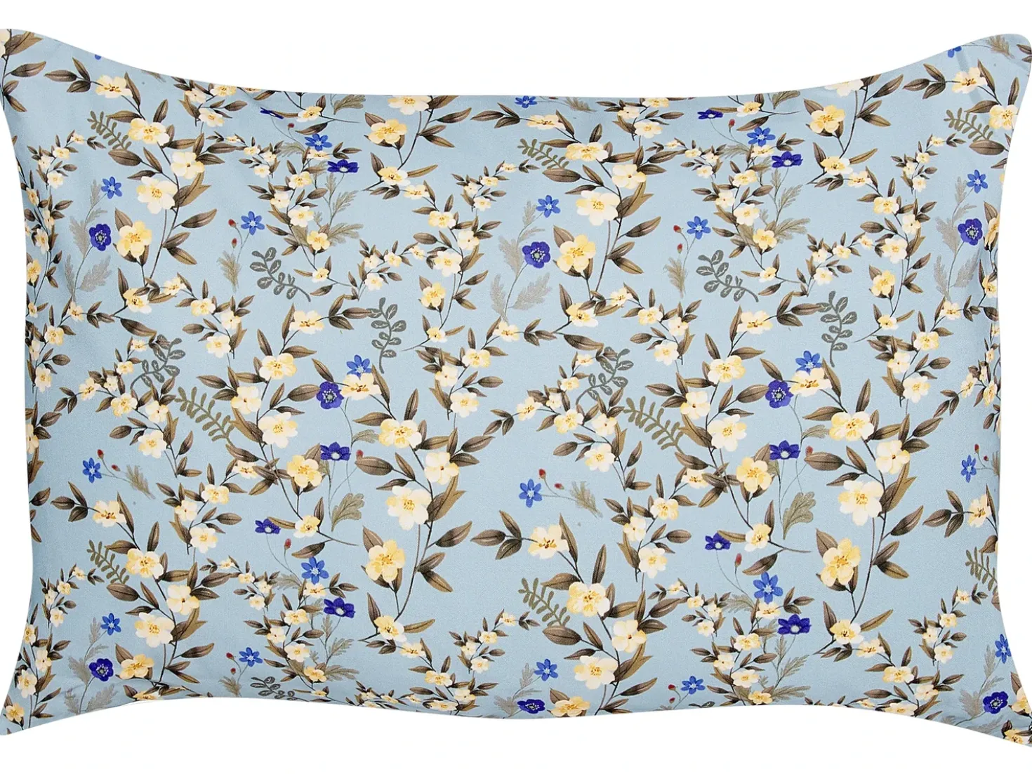 Set di 2 cuscini da esterno VALLORIA Trama floreale 40 x 60 cm Blu