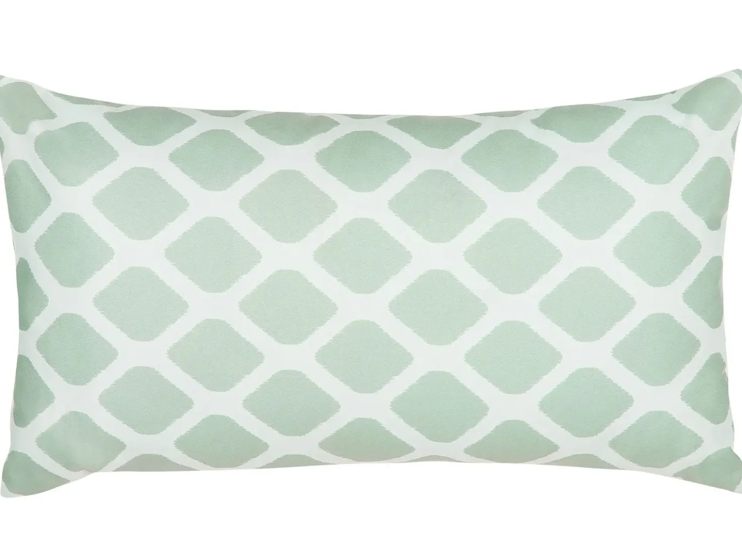 Set di 2 cuscini da esterno KALAMOS Trama geometrica 40 x 70 cm Verde menta