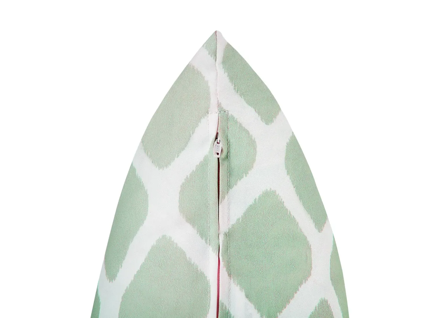 Set di 2 cuscini da esterno KALAMOS Trama geometrica 40 x 70 cm Verde menta
