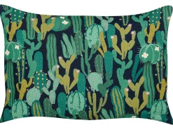Set di 2 cuscini da esterno BUSSANA Trama di piante 40 x 60 cm Verde