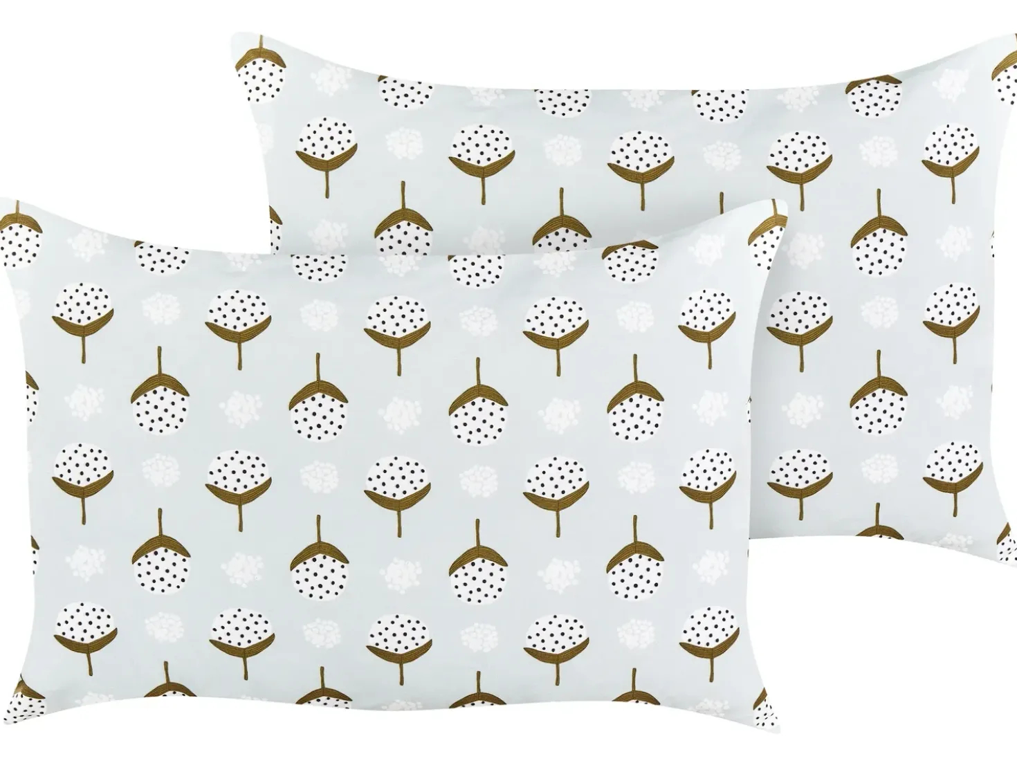 Set di 2 cuscini da esterno CUNEO Trama geometrica 40 x 60 cm Verde