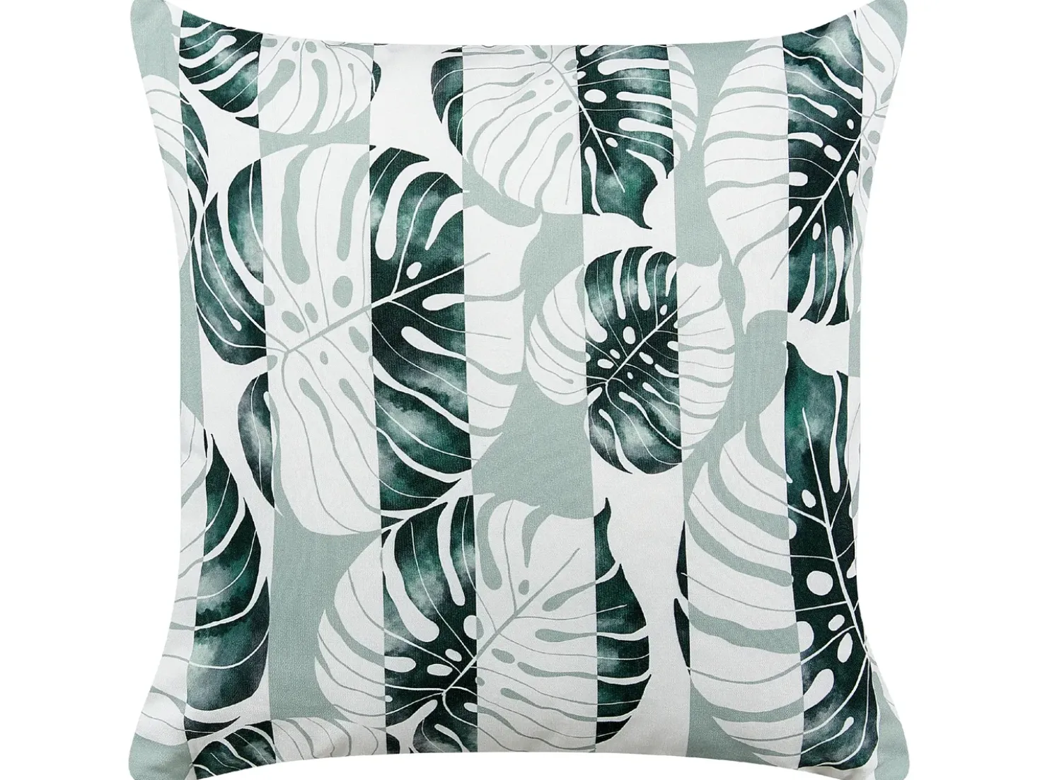 Set di 2 cuscini da esterno TERMINI Trama di piante 45 x 45 cm Verde