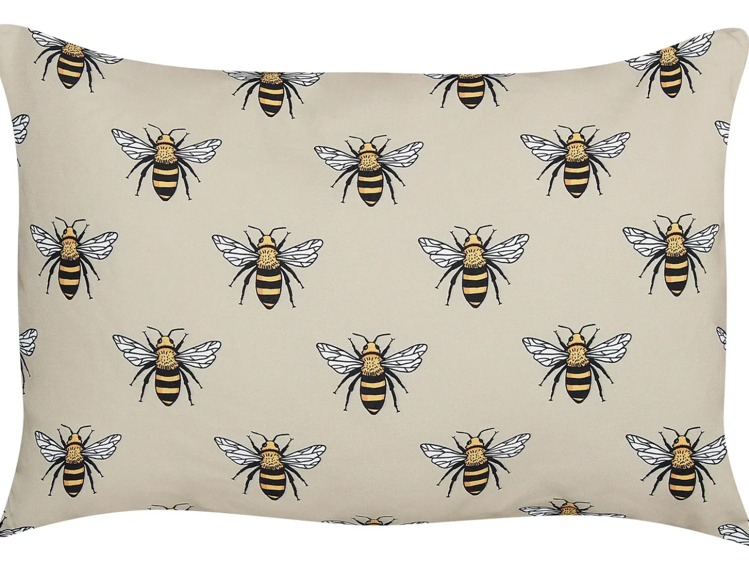 Set di 2 cuscini da esterno CANNETO Trama animale 40 x 60 cm Beige