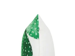 Set di 2 cuscini da esterno OSTINA Trama di piante 45 x 45 cm Verde