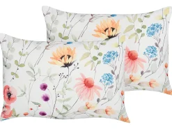 Set di 2 cuscini da esterno MONESI Trama floreale 40 x 60 cm Multicolore