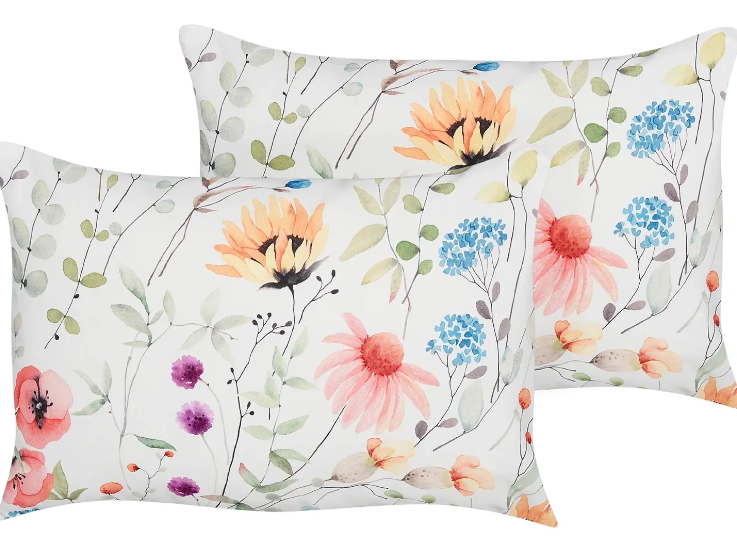 Set di 2 cuscini da esterno MONESI Trama floreale 40 x 60 cm Multicolore