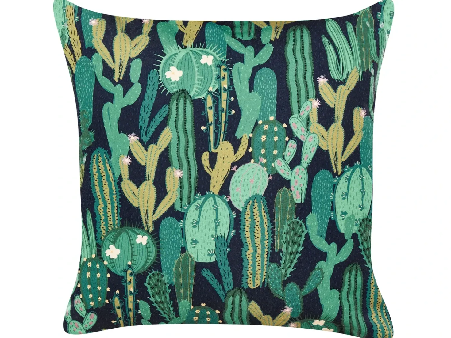 Set di 2 cuscini da esterno BUSSANA Trama di piante 45 x 45 cm Verde
