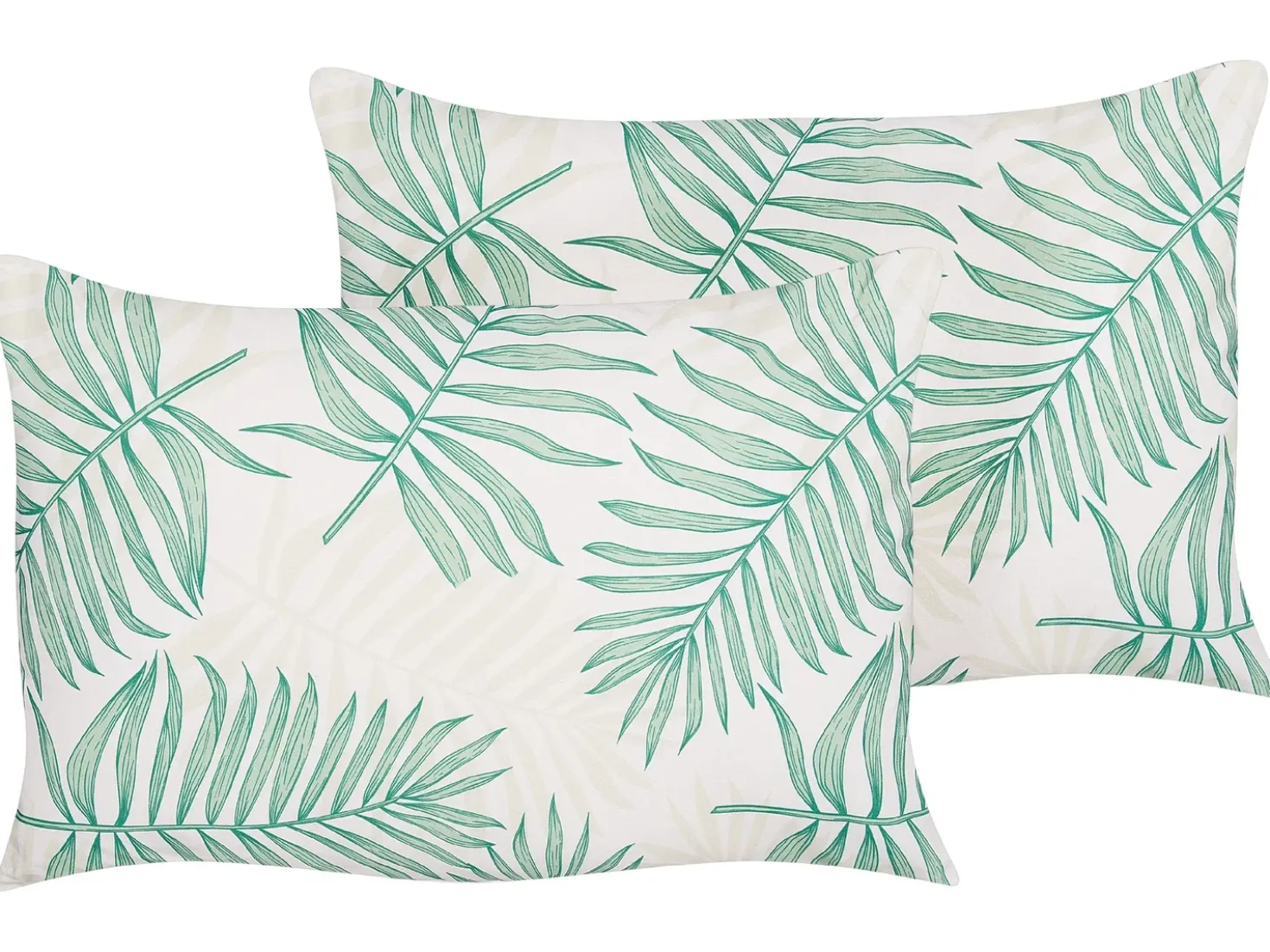 Set di 2 cuscini da esterno POGGIO Trama di piante 40 x 60 cm Verde