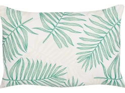 Set di 2 cuscini da esterno POGGIO Trama di piante 40 x 60 cm Verde
