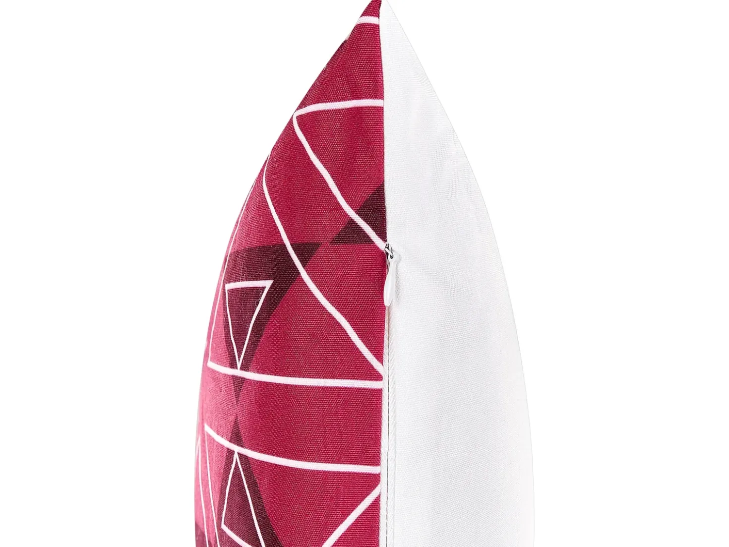 Set di 2 cuscini da esterno MEZZANO Trama geometrica 45 x 45 cm Rosa