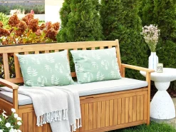 Set di 2 cuscini da esterno ALASSIO Trama di piante 40 x 60 cm Verde