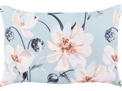Set di 2 cuscini da esterno APRICALE Trama floreale 40 x 60 cm Blu