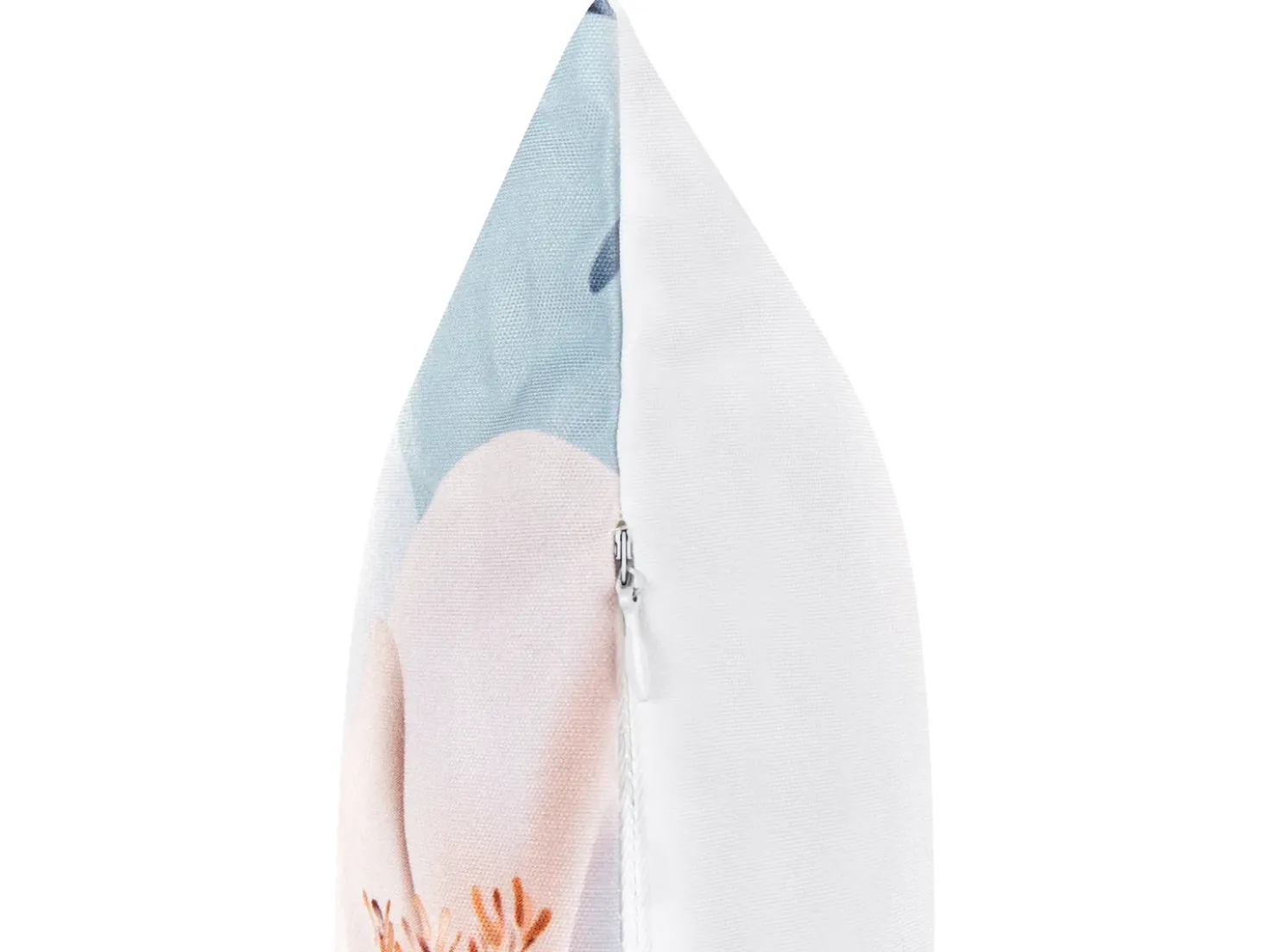 Set di 2 cuscini da esterno APRICALE Trama floreale 40 x 60 cm Blu