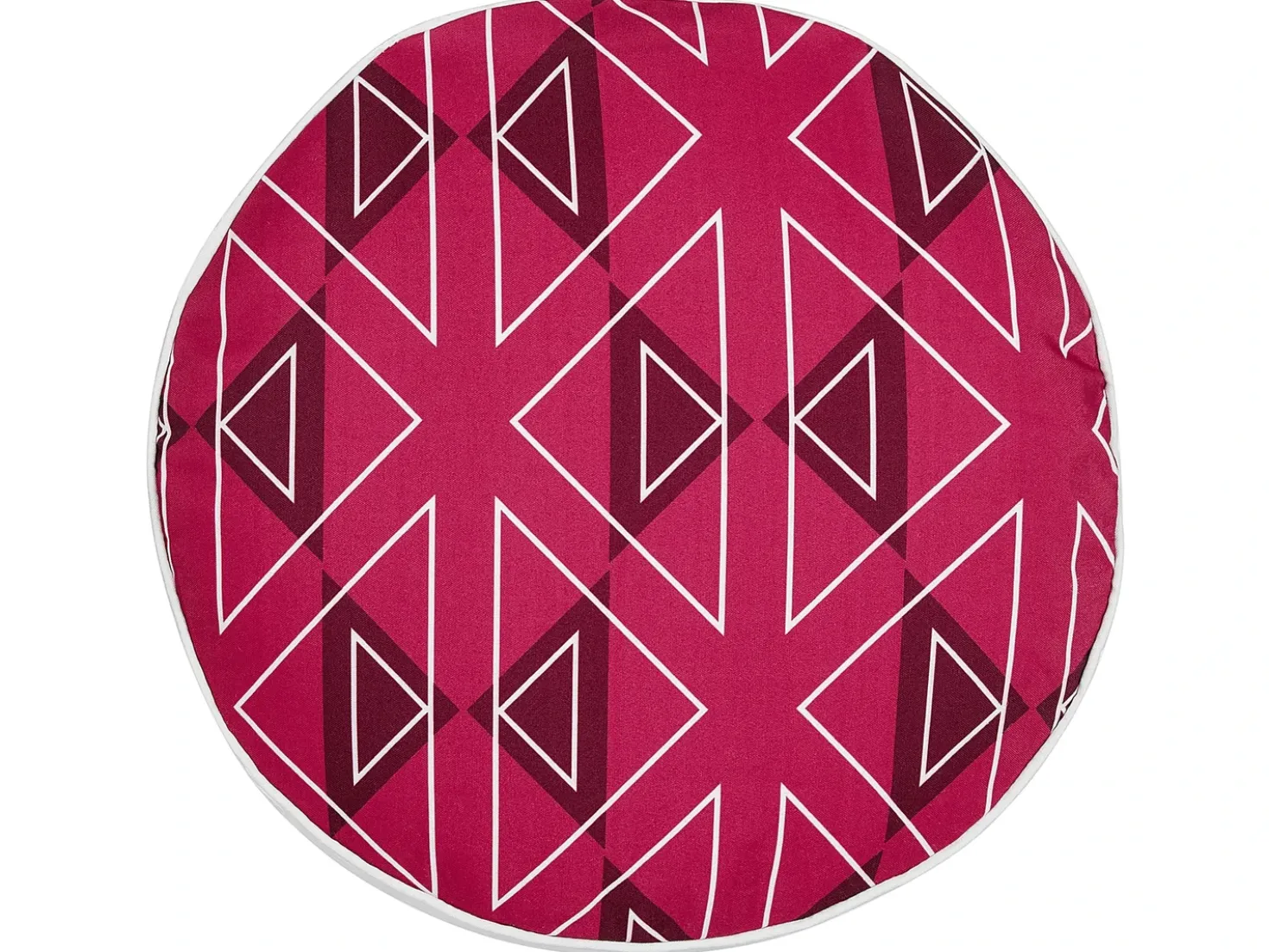 Set di 2 cuscini da esterno MEZZANO Trama geometrica 40 x 40 cm Rosa