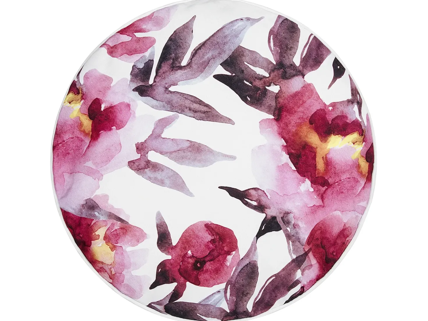 Set di 2 cuscini da esterno LANROSSO Trama floreale 40 x 40 cm Rosa