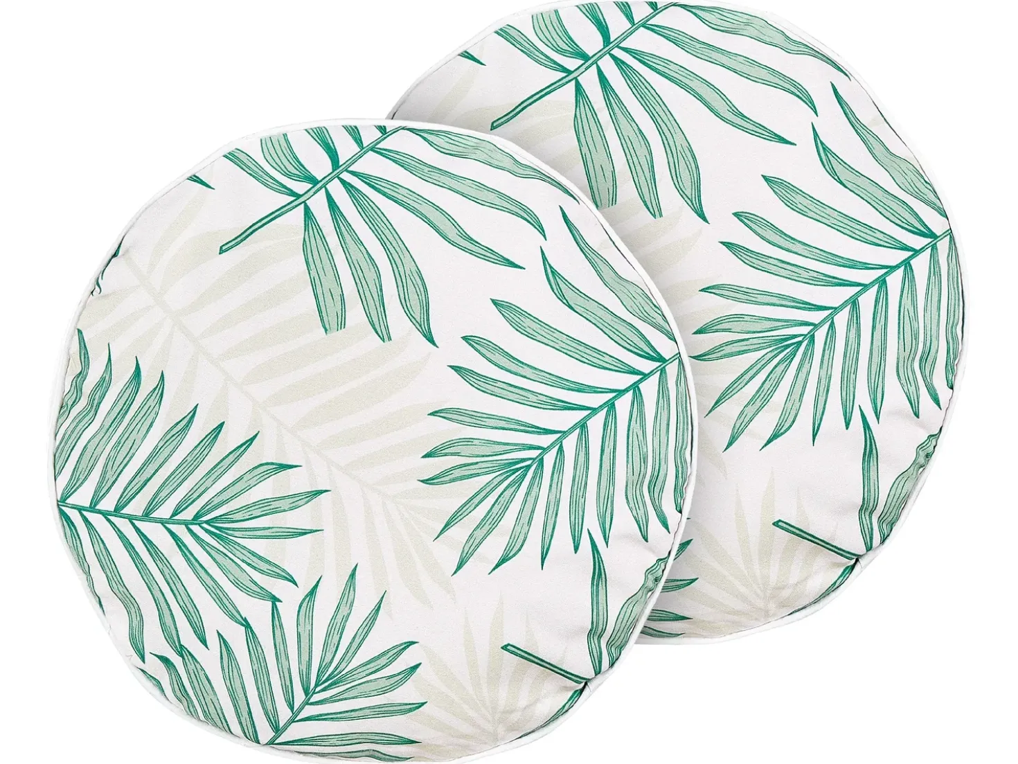 Set di 2 cuscini da esterno POGGIO Trama di piante 40 x 40 cm Verde
