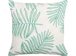 Set di 2 cuscini da esterno POGGIO Trama di piante 45 x 45 cm Verde