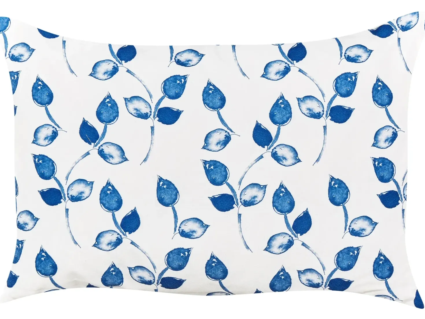Set di 2 cuscini da esterno TORBORA Trama di piante 40 x 60 cm Bianco Blu