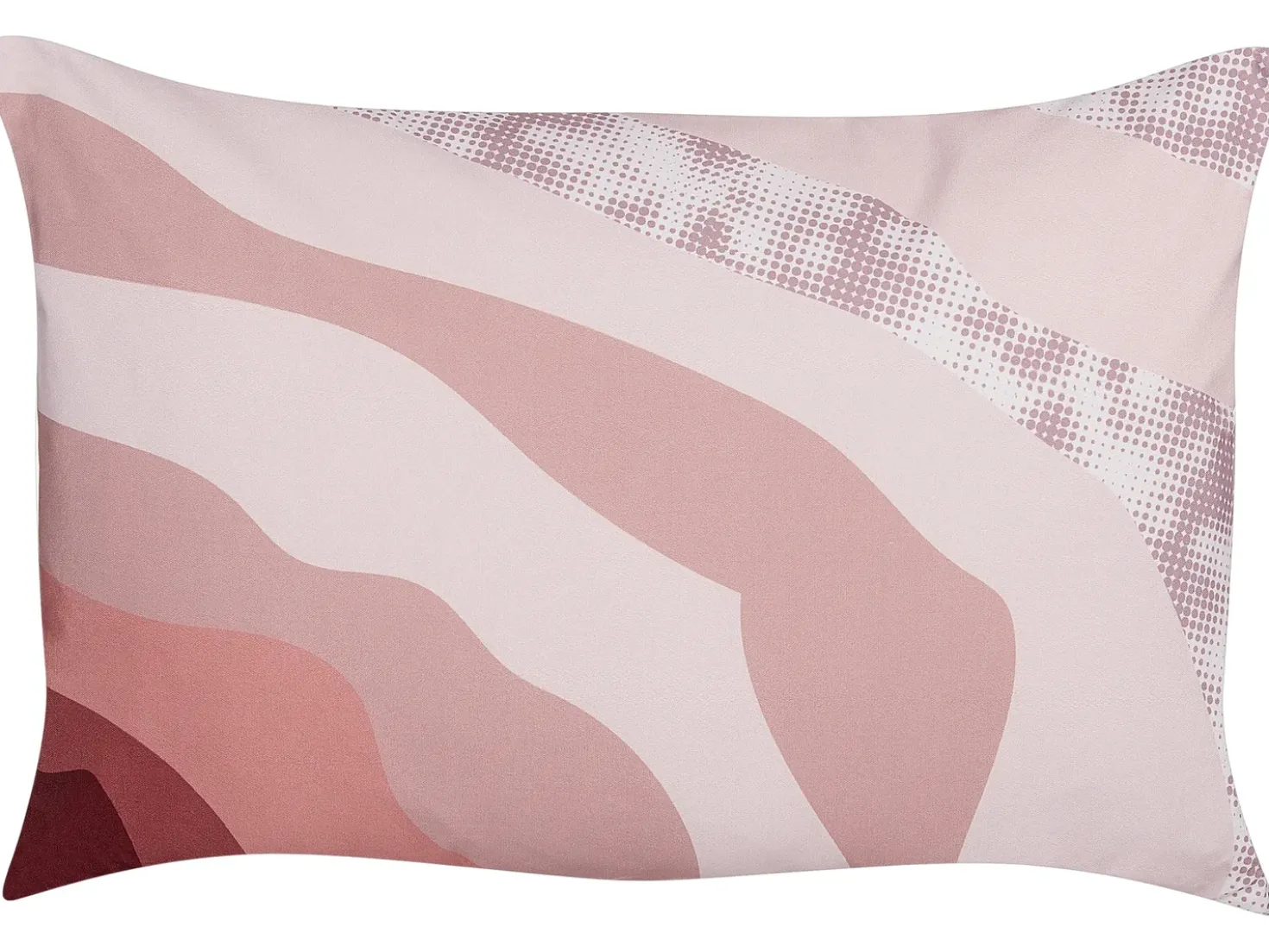 Set di 2 cuscini da esterno CAMPEI Trama astratta 40 x 60 cm Rosa
