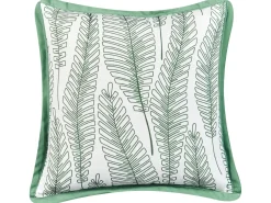 Set di 2 cuscini da esterno MEADOW Trama di piante 45 x 45 cm Verde