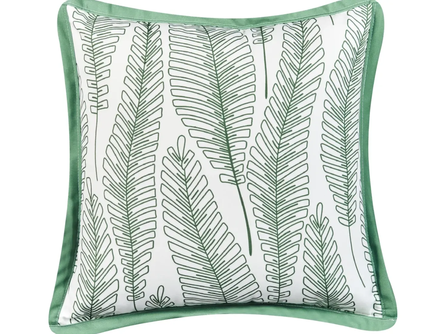 Set di 2 cuscini da esterno MEADOW Trama di piante 45 x 45 cm Verde