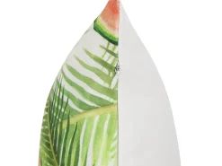 Set di 2 cuscini da esterno LOVOLETO Trama di piante 45 x 45 cm Verde chiaro