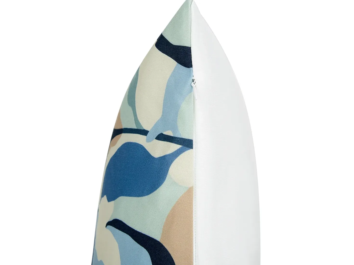 Set di 2 cuscini da esterno VEGLINO Trama di piante 45 x 45 cm Blu