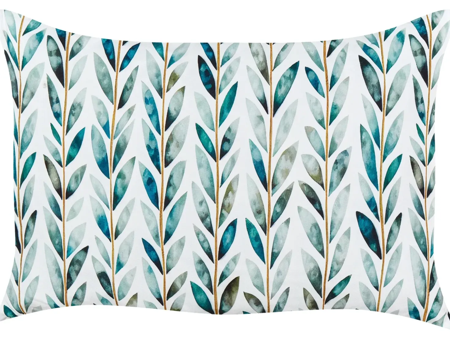 Set di 2 cuscini da esterno LOANO Trama di piante 40 x 60 cm Verde