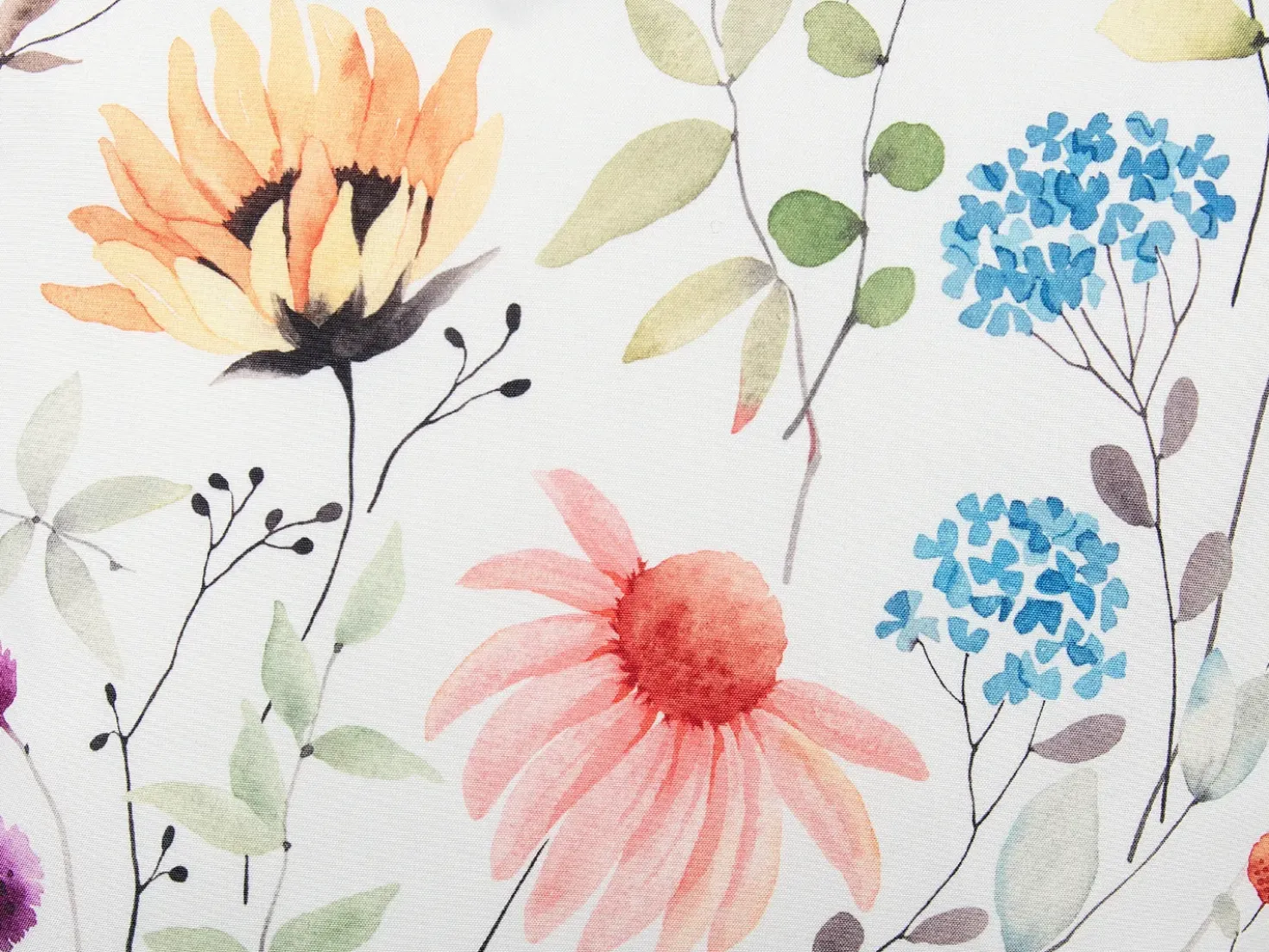 Set di 2 cuscini da esterno MONESI Trama floreale 40 x 40 cm Multicolore