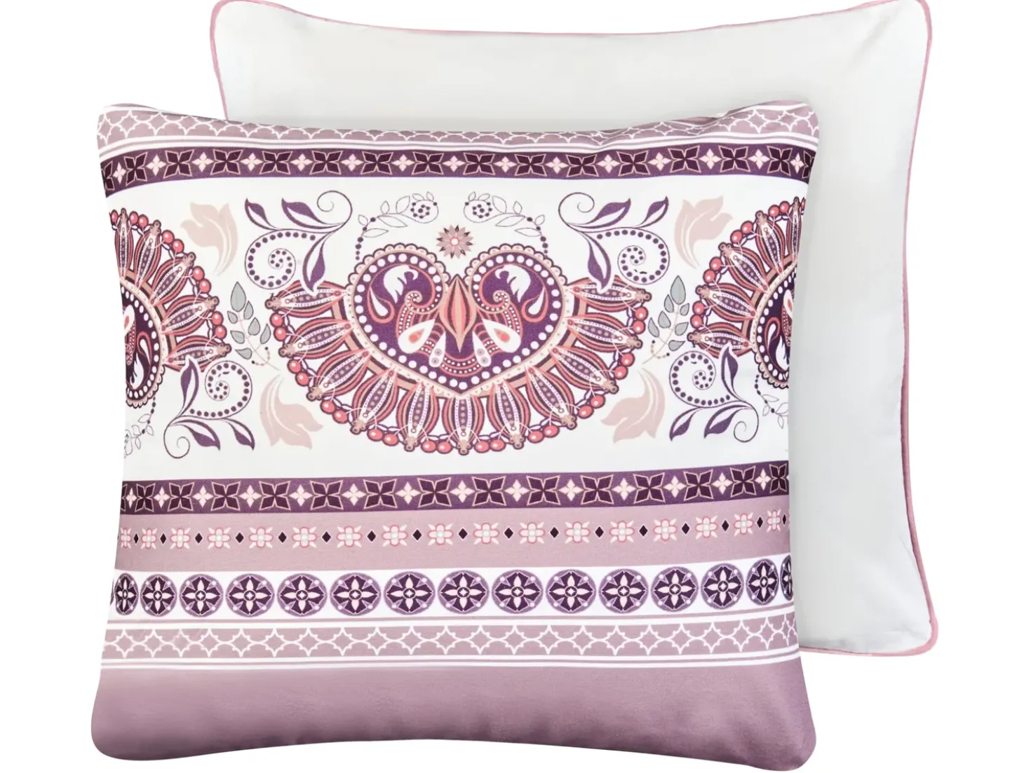 Set di 2 cuscini da esterno TVISTA Trama orientale 45 x 45 cm Viola