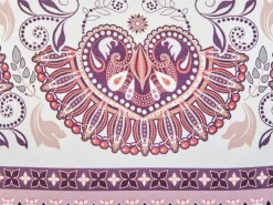 Set di 2 cuscini da esterno TVISTA Trama orientale 45 x 45 cm Viola