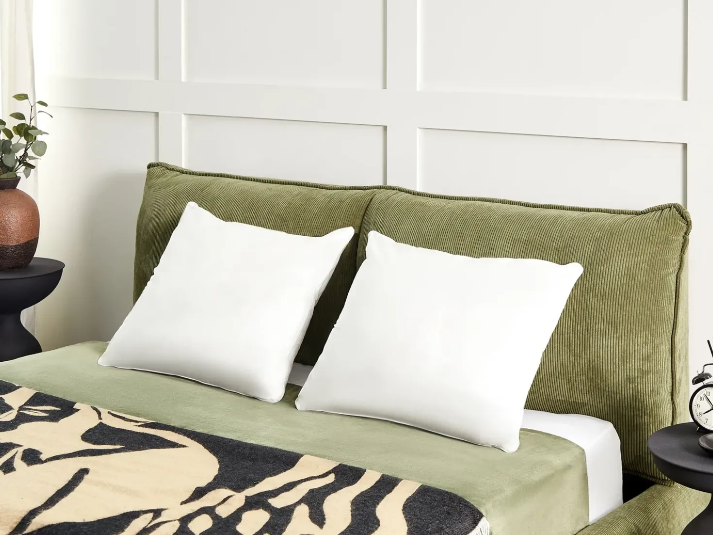 Set di 2 cuscini da letto TRIGLAV Alto Poliestere 50 x 60 cm Bianco