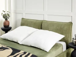 Set di 2 cuscini da letto TRIGLAV Basso Poliestere 80 x 80 cm Bianco