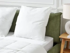 Set di 2 cuscini da letto TRIGLAV Basso Poliestere 80 x 80 cm Bianco