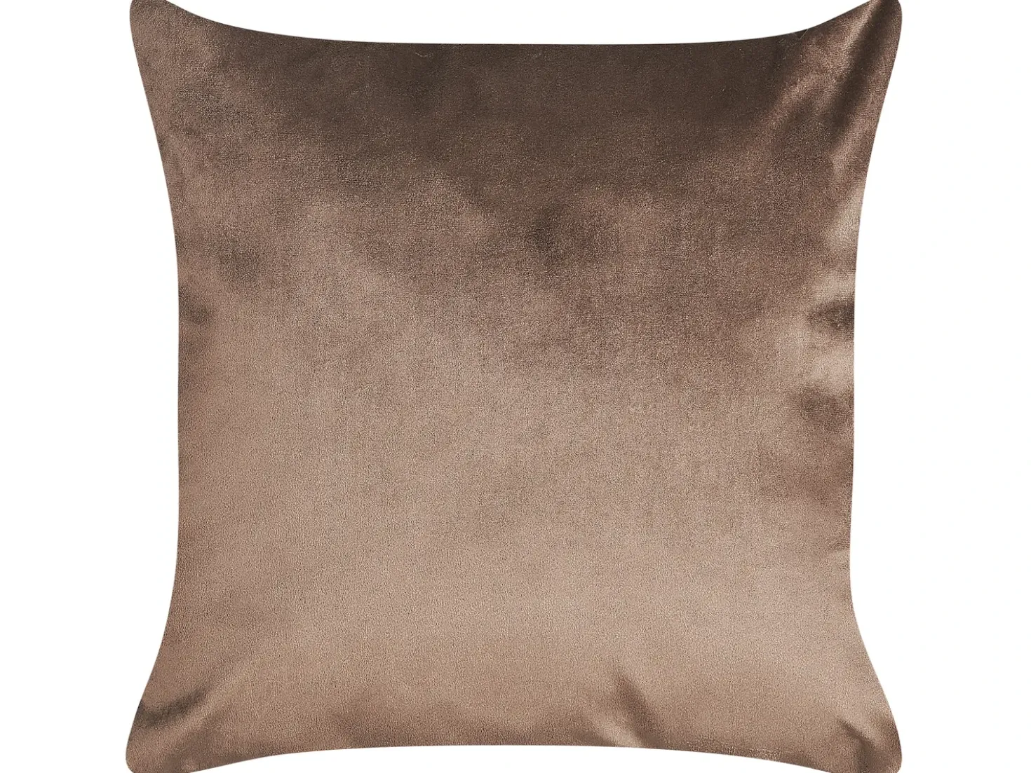 Set di 2 cuscini DAFFODIL Velluto 45 x 45 cm Marrone Trama floreale