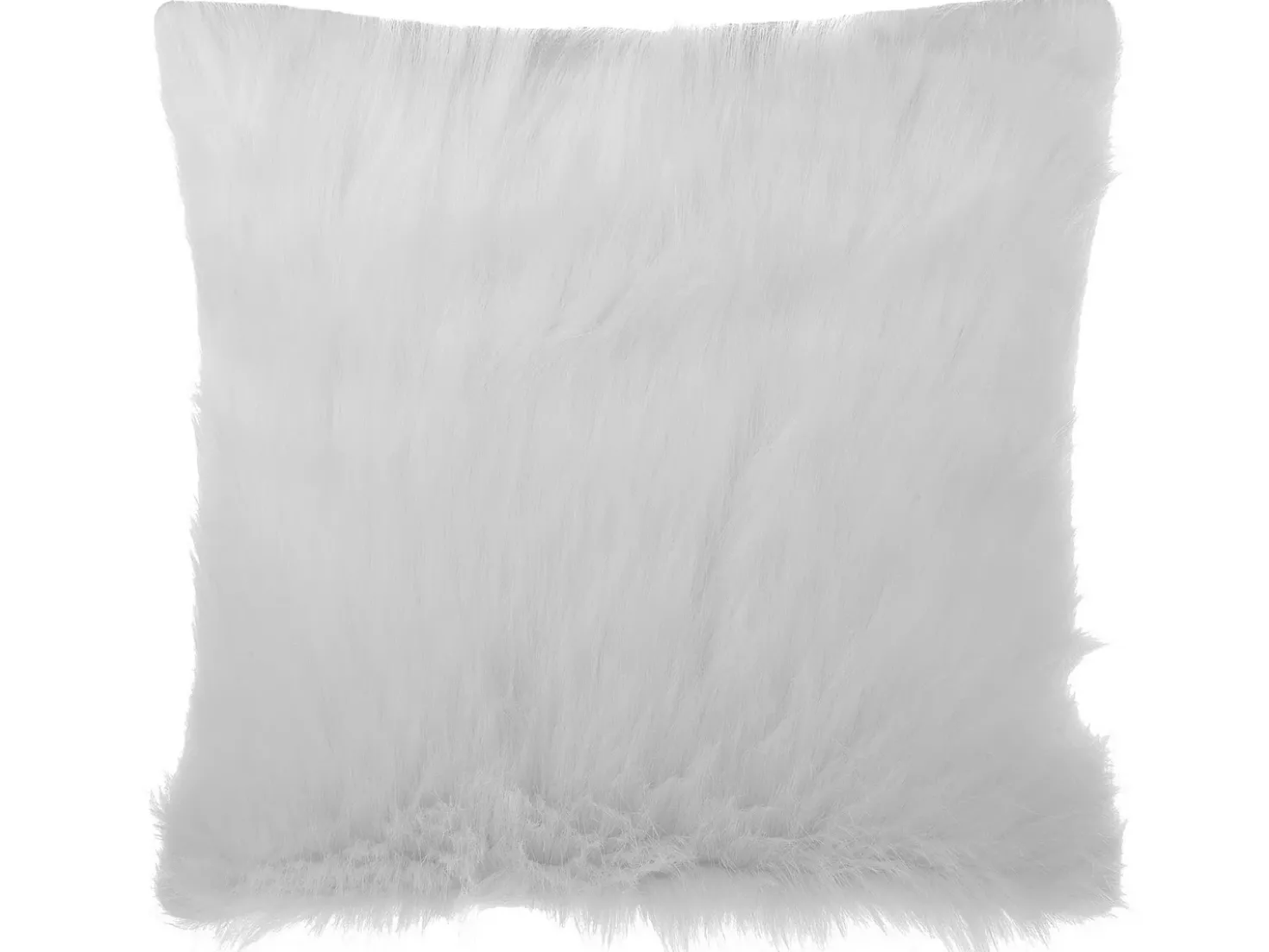 Set di 2 cuscini DAISY Finta pelliccia 45 x 45 cm Beige chiaro Tinta unita