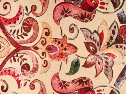 Set di 3 cuscini decorativi DYERA Cotone 30 x 50 cm 45 x 45 cm Multicolore Trama floreale