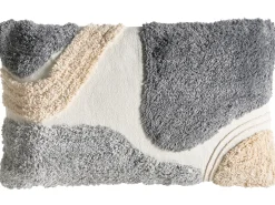 Set di 3 cuscini decorativi ALSTONIA Cotone 30 x 50 cm 45 x 45 cm Grigio Trama astratta