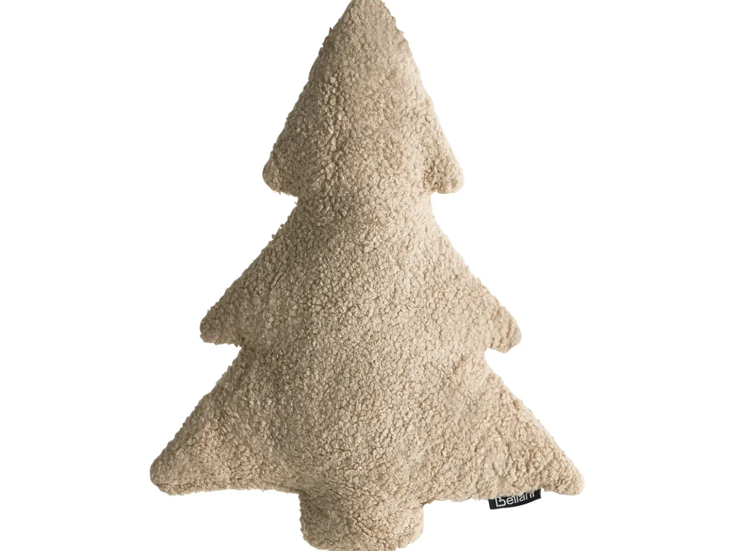 Set di 3 cuscini decorativi WINTERLAND Bouclé 30 x 35 cm 45 x 25 cm Beige chiaro Modello natalizio