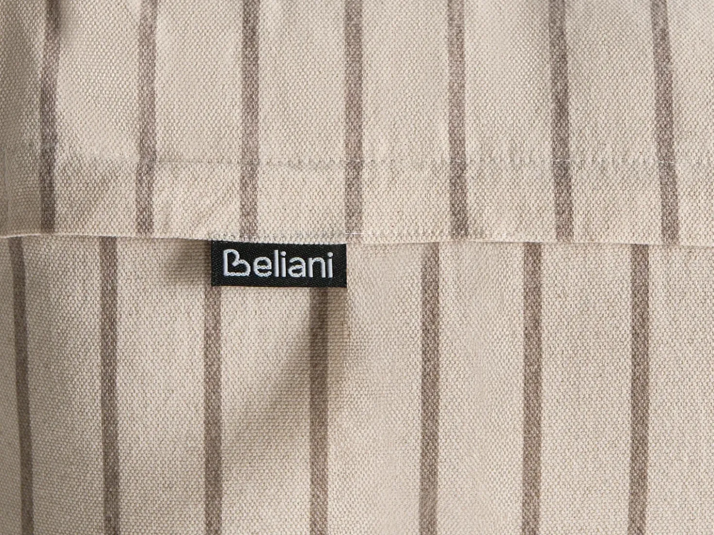 Set di 3 cuscini decorativi MYRISTICA Cotone 30 x 50 cm 45 x 45 cm Beige Trama floreale