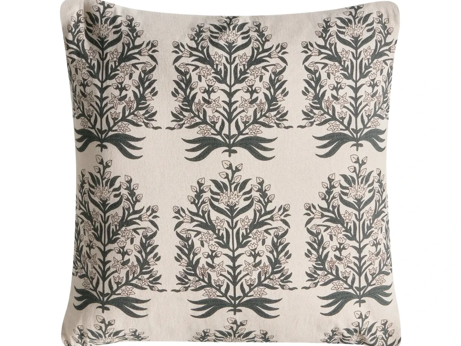 Set di 3 cuscini decorativi MYRISTICA Cotone 30 x 50 cm 45 x 45 cm Beige Trama floreale