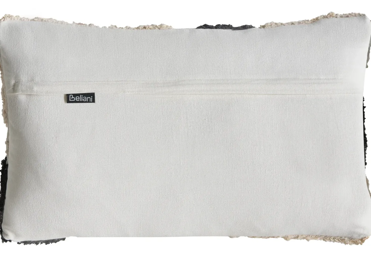 Set di 3 cuscini decorativi ALSTONIA Cotone 30 x 50 cm 45 x 45 cm Nero Trama astratta