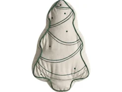 Set di 3 cuscini decorativi JOLLYTRIO Velluto 35 x 70 cm 40 x 60 cm 40 x 40 cm Beige chiaro Modello natalizio