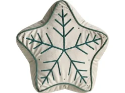 Set di 3 cuscini decorativi JOLLYTRIO Velluto 35 x 70 cm 40 x 60 cm 40 x 40 cm Beige chiaro Modello natalizio