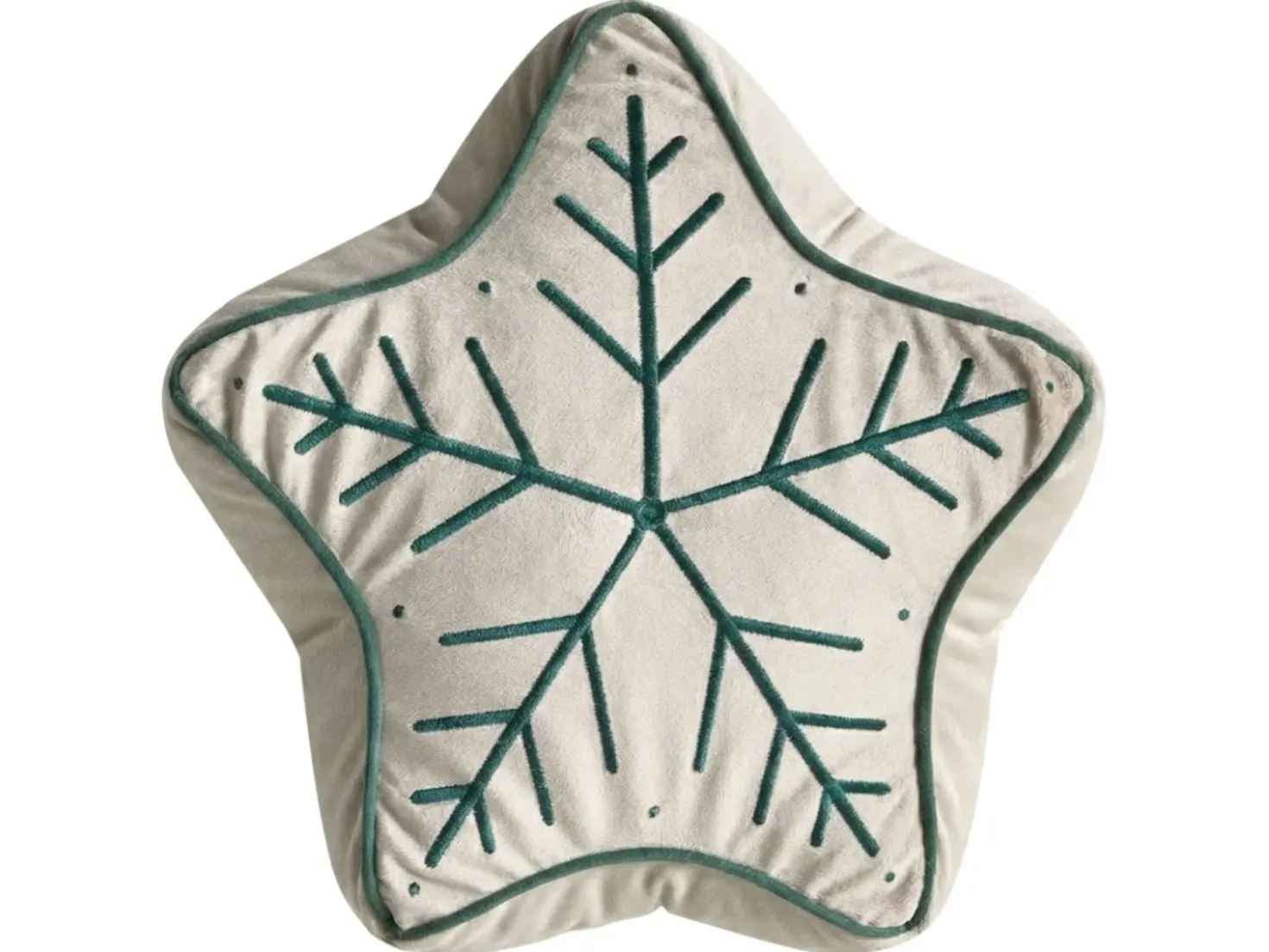 Set di 3 cuscini decorativi JOLLYTRIO Velluto 35 x 70 cm 40 x 60 cm 40 x 40 cm Beige chiaro Modello natalizio
