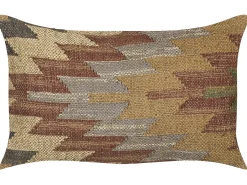 Set di 2 cuscini DEEPOR Iuta 30 x 50 cm Multicolore Trama orientale