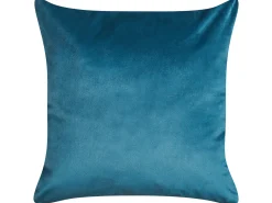 Set di 2 cuscini DELICIOSA Velluto 45 x 45 cm Blu Trama di piante