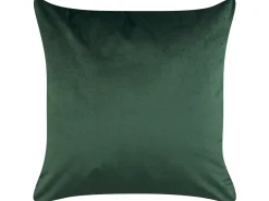 Set di 2 cuscini DELICIOSA Velluto 45 x 45 cm Verde scuro Trama di piante