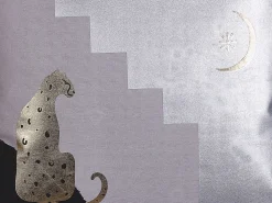 Set di 2 cuscini DIGITALIS Cotone 45 x 45 cm Grigio Trama astratta