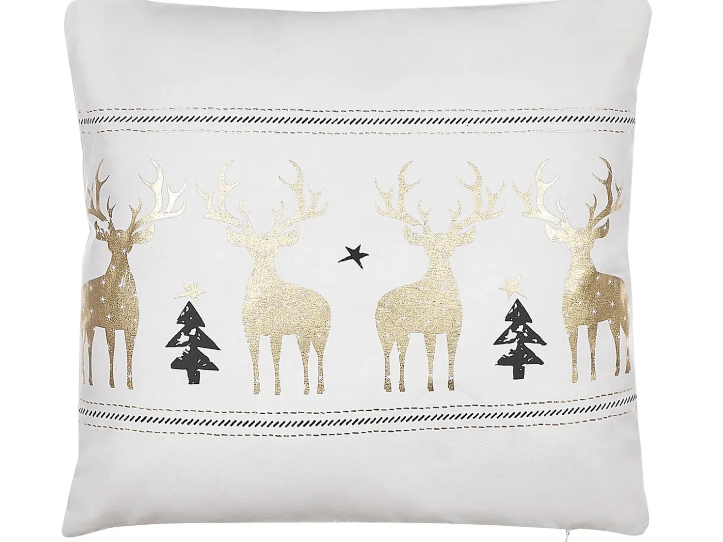 Set di 2 cuscini DONNER Cotone 45 x 45 cm Bianco Modello natalizio